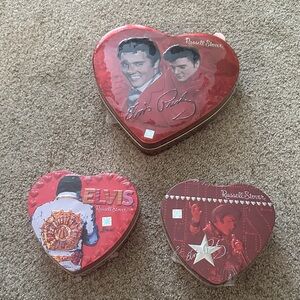 Russell Stover Elvis Presley Heart-Shaped Tin Set